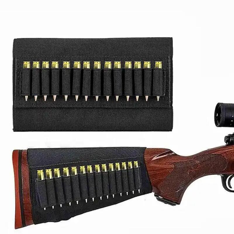 14 Rounds Butt Stock Ammo Shell Holder for Outdoor Hunting 